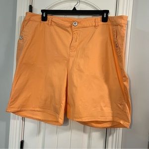 Lane Bryant orange shorts size 22